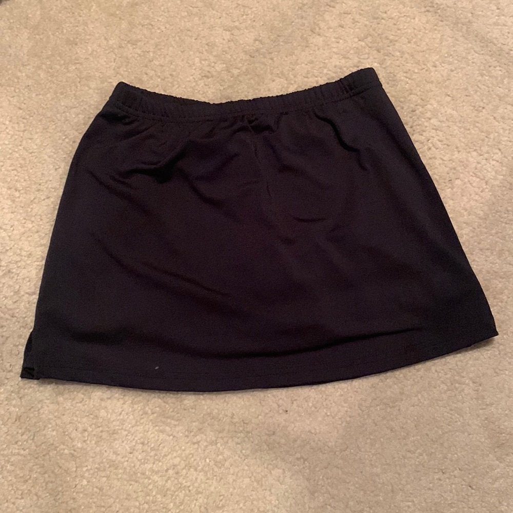 Black mini skirt